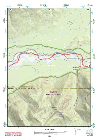 47123NW Page 103 Mount Olympus Topo Preview 1