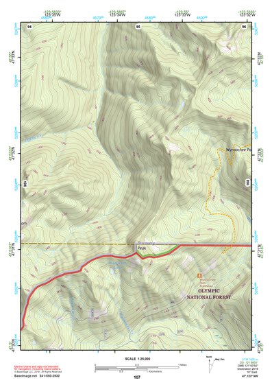 47123NW Page 107 Mount Olympus Topo Preview 1