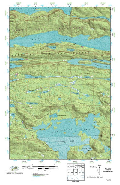 (48090a1) Page 034 Saganaga Lake Preview 1