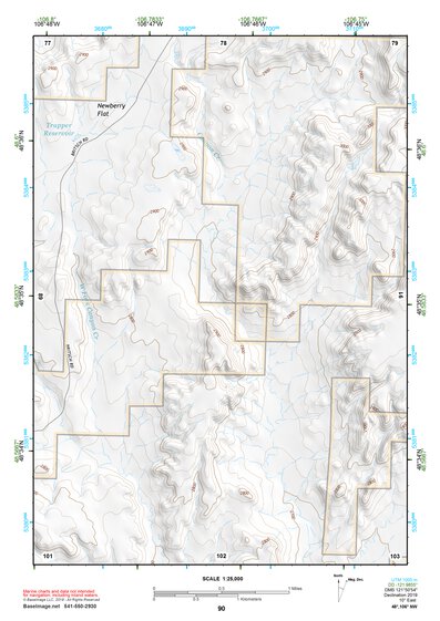 48106NW Page 90 Opheim Topo Preview 1