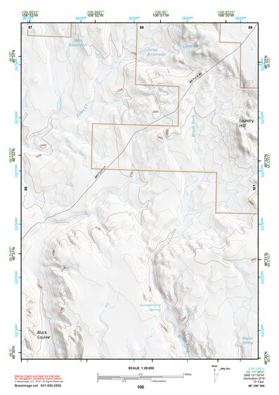 48106NW Page 100 Opheim Topo Preview 1