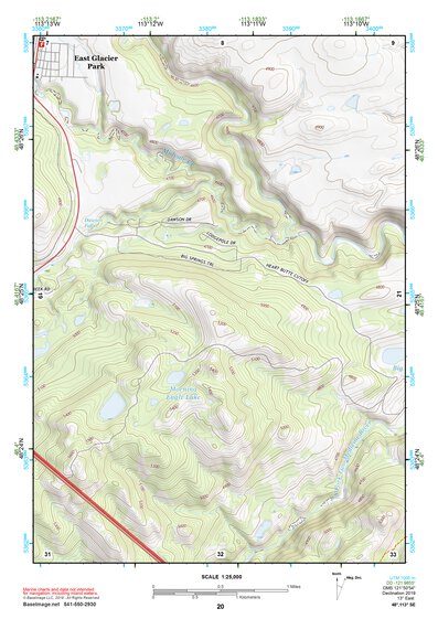 48113SE Page 20 Hungry Horse Reservoir Topo Preview 1