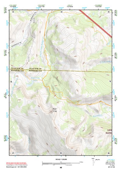 48113SE Page 46 Hungry Horse Reservoir Topo Preview 1