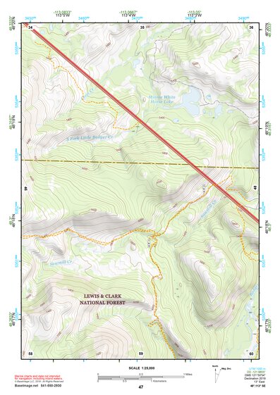 48113SE Page 47 Hungry Horse Reservoir Topo Preview 1