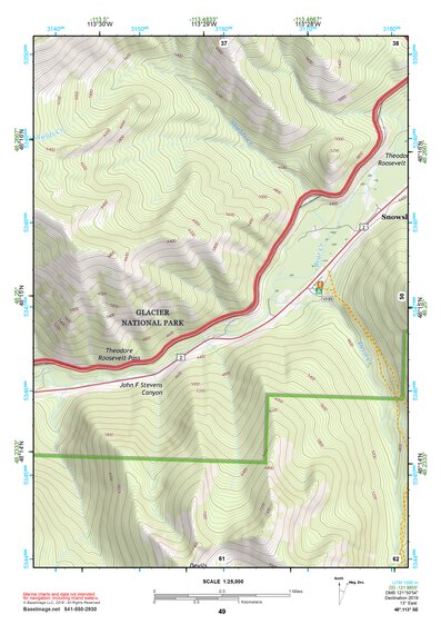 48113SE Page 49 Hungry Horse Reservoir Topo Preview 1