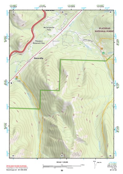 48113SE Page 50 Hungry Horse Reservoir Topo Preview 1