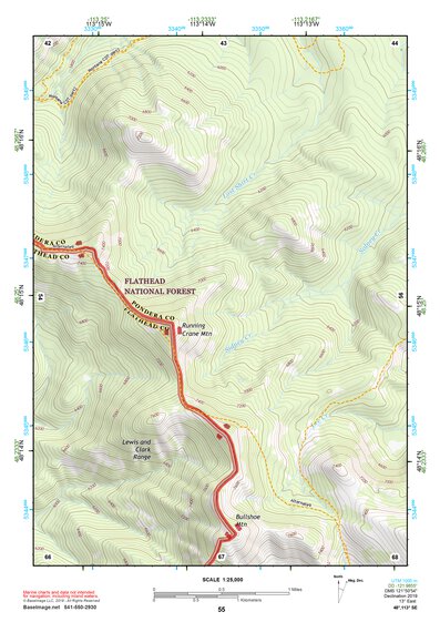 48113SE Page 55 Hungry Horse Reservoir Topo Preview 1