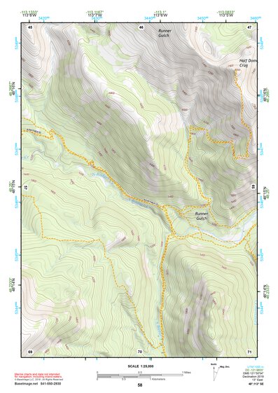 48113SE Page 58 Hungry Horse Reservoir Topo Preview 1
