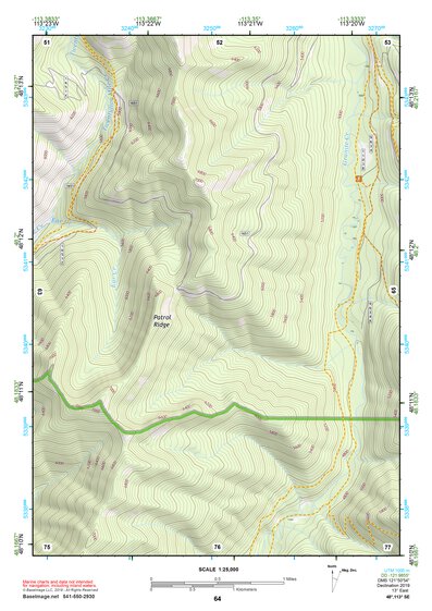 48113SE Page 64 Hungry Horse Reservoir Topo Preview 1