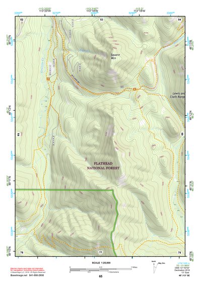 48113SE Page 65 Hungry Horse Reservoir Topo Preview 1