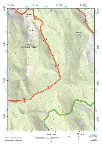 48113SE Page 80 Hungry Horse Reservoir Topo Preview 1