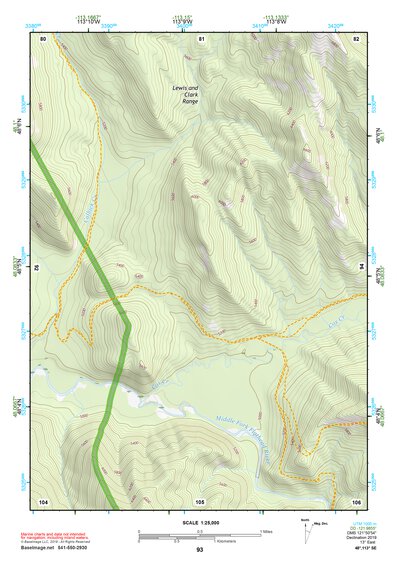 48113SE Page 93 Hungry Horse Reservoir Topo Preview 1