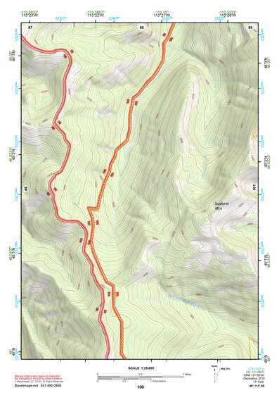 48113SE Page 100 Hungry Horse Reservoir Topo Preview 1