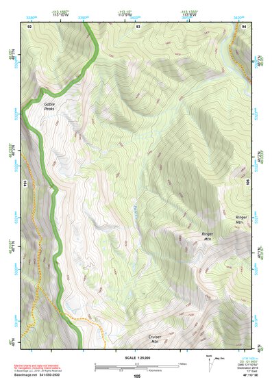 48113SE Page 105 Hungry Horse Reservoir Topo Preview 1