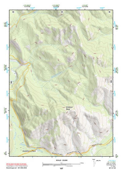 48113SE Page 107 Hungry Horse Reservoir Topo Preview 1