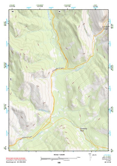48113SE Page 108 Hungry Horse Reservoir Topo Preview 1
