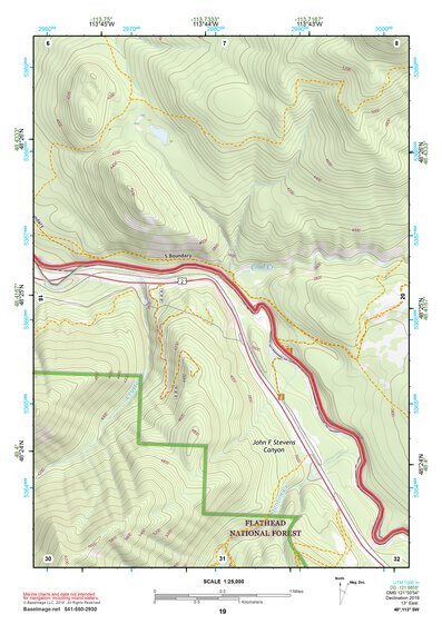 48113SW Page 19 Hungry Horse Reservoir Topo Preview 1
