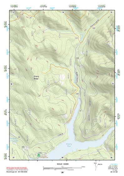 48113SW Page 26 Hungry Horse Reservoir Topo Preview 1