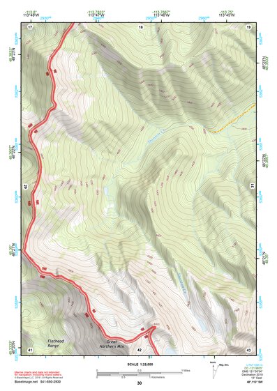 48113SW Page 30 Hungry Horse Reservoir Topo Preview 1