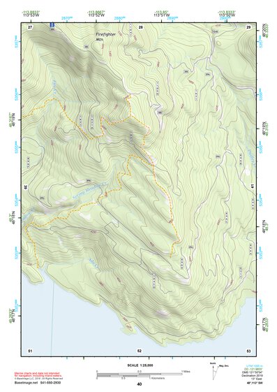 48113SW Page 40 Hungry Horse Reservoir Topo Preview 1