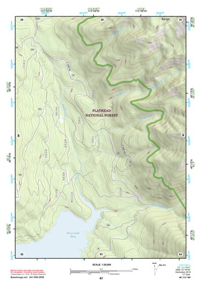 48113SW Page 41 Hungry Horse Reservoir Topo Preview 1