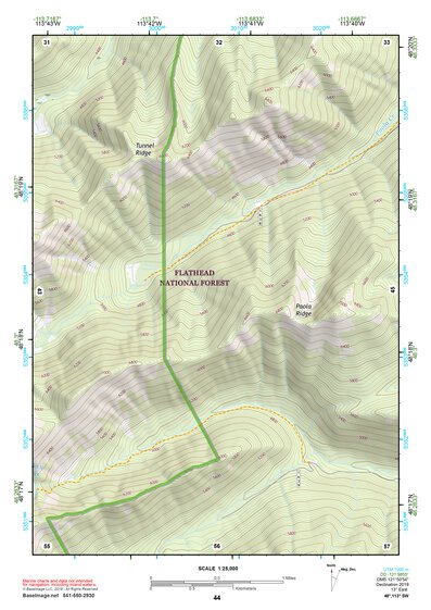 48113SW Page 44 Hungry Horse Reservoir Topo Preview 1