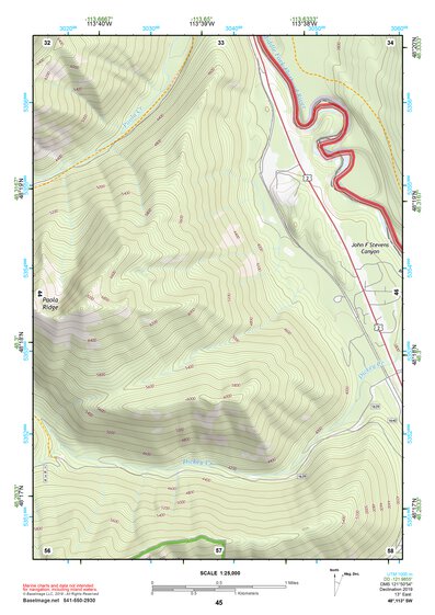 48113SW Page 45 Hungry Horse Reservoir Topo Preview 1