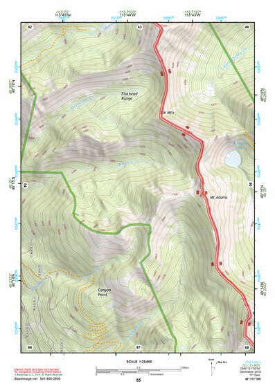 48113SW Page 55 Hungry Horse Reservoir Topo Preview 1