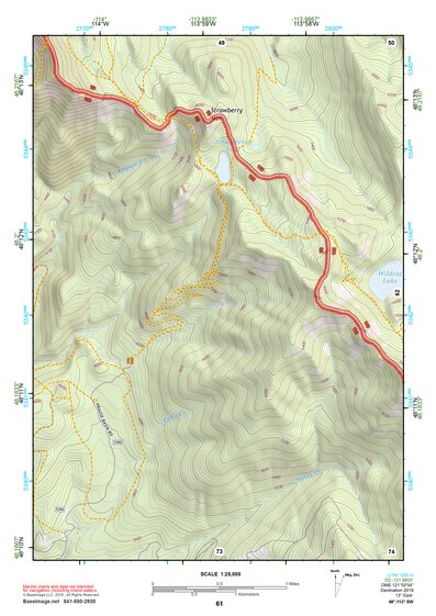 48113SW Page 61 Hungry Horse Reservoir Topo Preview 1