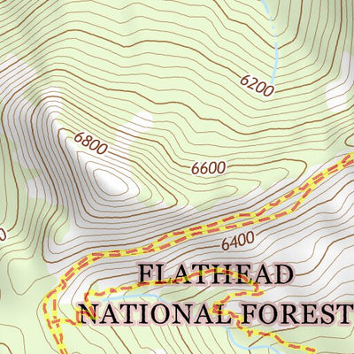 48113SW Page 62 Hungry Horse Reservoir Topo Preview 2