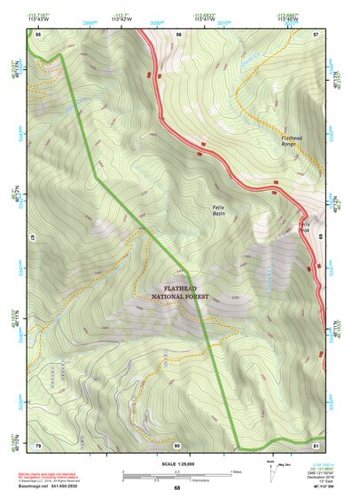 48113SW Page 68 Hungry Horse Reservoir Topo Preview 1