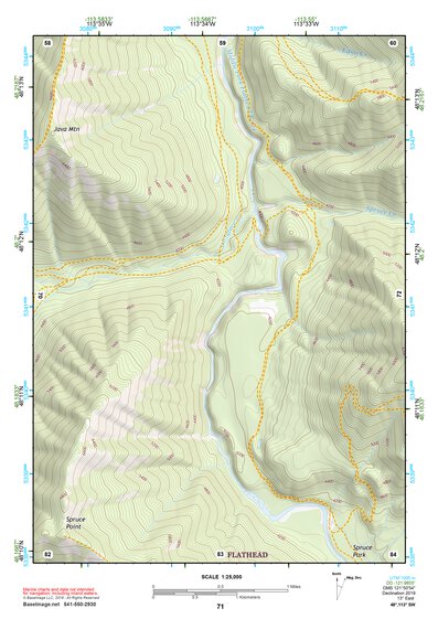 48113SW Page 71 Hungry Horse Reservoir Topo Preview 1