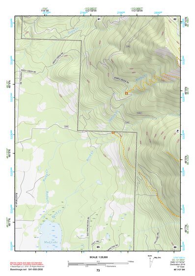 48113SW Page 73 Hungry Horse Reservoir Topo Preview 1
