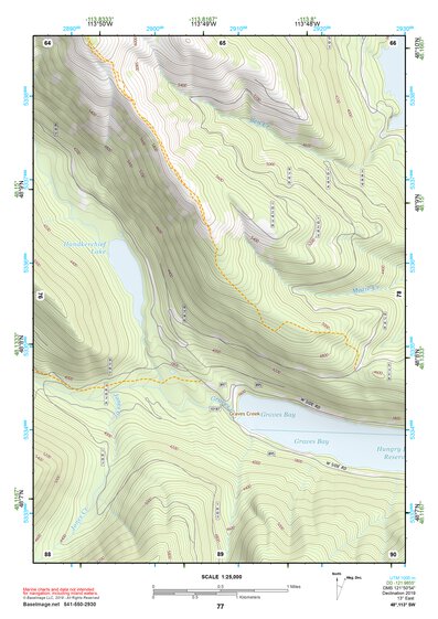 48113SW Page 77 Hungry Horse Reservoir Topo Preview 1