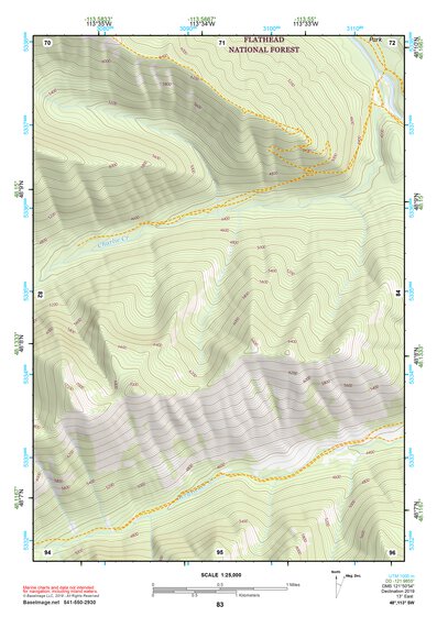 48113SW Page 83 Hungry Horse Reservoir Topo Preview 1