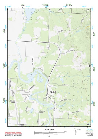 48113SW Page 85 Hungry Horse Reservoir Topo Preview 1