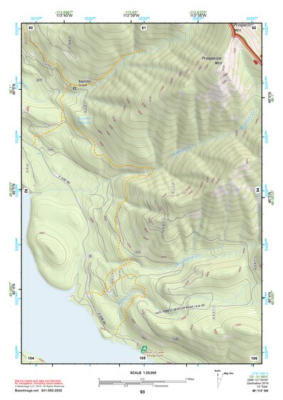 48113SW Page 93 Hungry Horse Reservoir Topo Preview 1