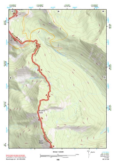 48113SW Page 100 Hungry Horse Reservoir Topo Preview 1