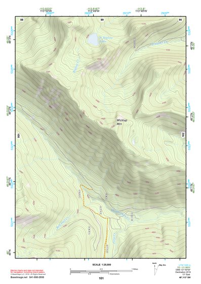 48113SW Page 101 Hungry Horse Reservoir Topo Preview 1