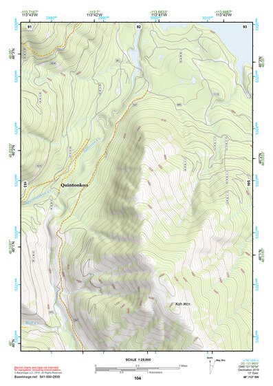 48113SW Page 104 Hungry Horse Reservoir Topo Preview 1