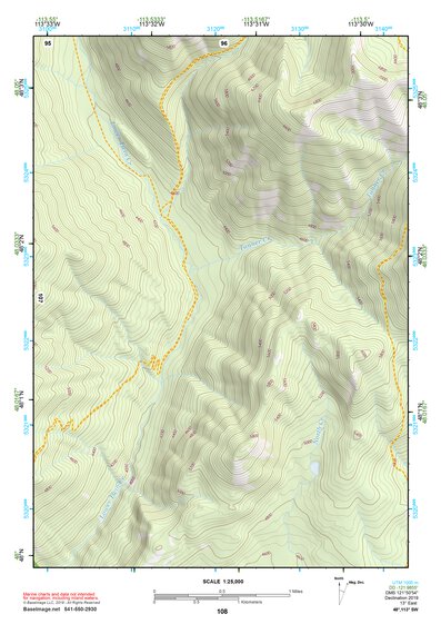 48113SW Page 108 Hungry Horse Reservoir Topo Preview 1