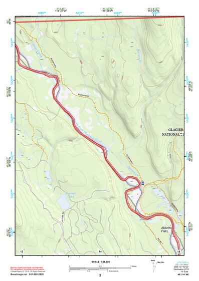 48114NE Page 2 Whitefish Range Topo Preview 1