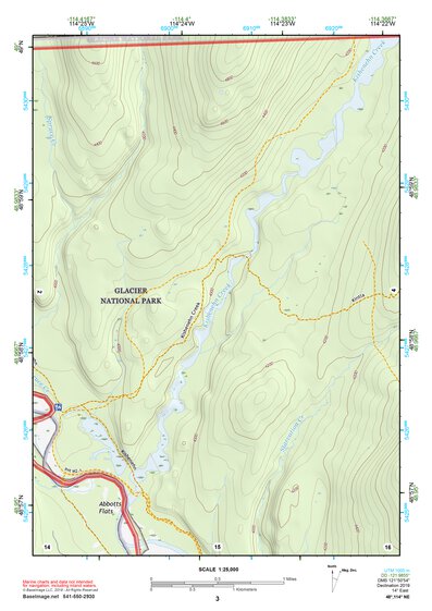 48114NE Page 3 Whitefish Range Topo Preview 1