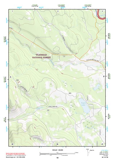 48114NE Page 14 Whitefish Range Topo Preview 1