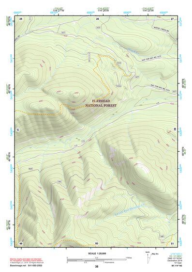 48114NE Page 38 Whitefish Range Topo Preview 1