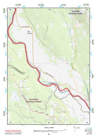 48114NE Page 41 Whitefish Range Topo Preview 1