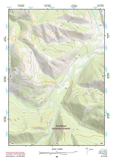 48114NE Page 89 Whitefish Range Topo Preview 1