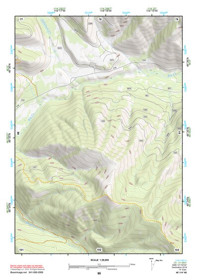48114NE Page 90 Whitefish Range Topo Preview 1