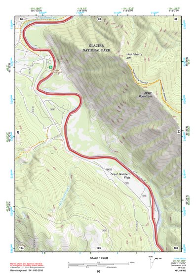 48114NE Page 93 Whitefish Range Topo Preview 1