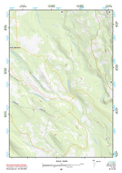 48114NE Page 97 Whitefish Range Topo Preview 1